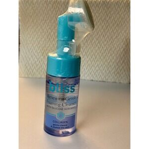 Bliss Renewing Gentle Foaming Cleanser with Collagen & Silicone Scrubber 3.4oz